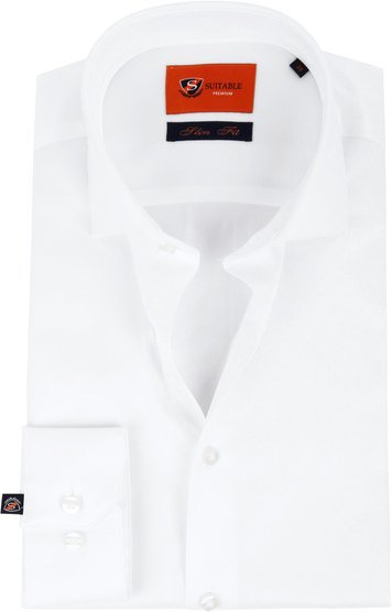 Suitable Wit Overhemd Slim Fit DR-01