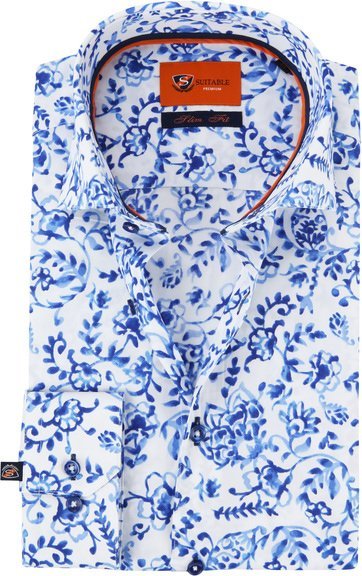 Suitable Overhemd WS Delfts Blauw
