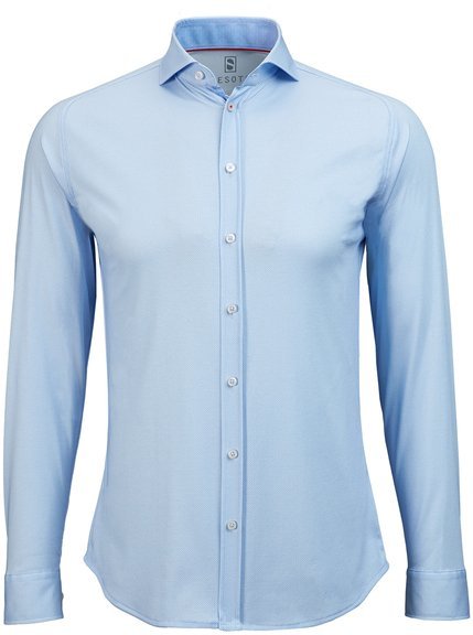 Desoto Overhemd Strijkvrij Blauw Oxford