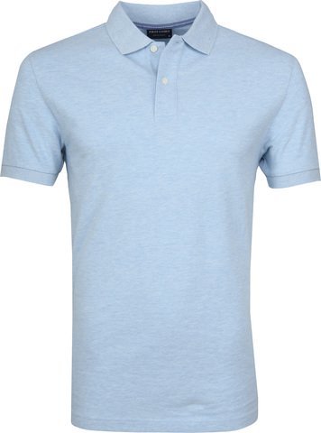 Profuomo Short Sleeve Polo Lichtblauw