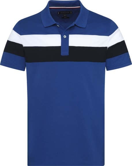Tommy Hilfiger Polo RF Stripe Mid Blue