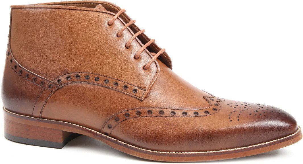 Suitable Leren Schoenen Cognac