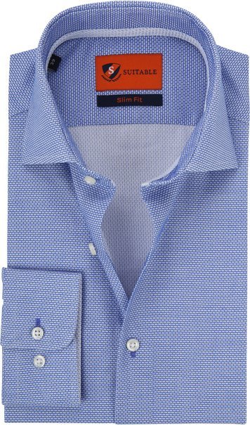 Suitable Blauw Overhemd