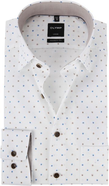 OLYMP Luxor MF Overhemd Nougat